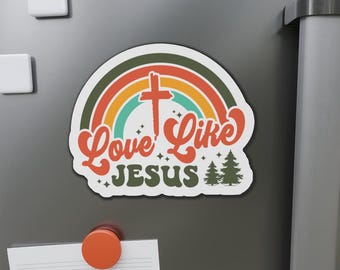 Love Like Jesus Magnet: Christian Fridge Magnet Faith-Based Home Decor Inspirational Religious Gift