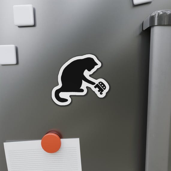Funny Cat Magnet Political Meme Magnet Anti GOP Magnet Leftist Gift Cat Meme Magnet Liberal Cat Magnet Fridge Decor