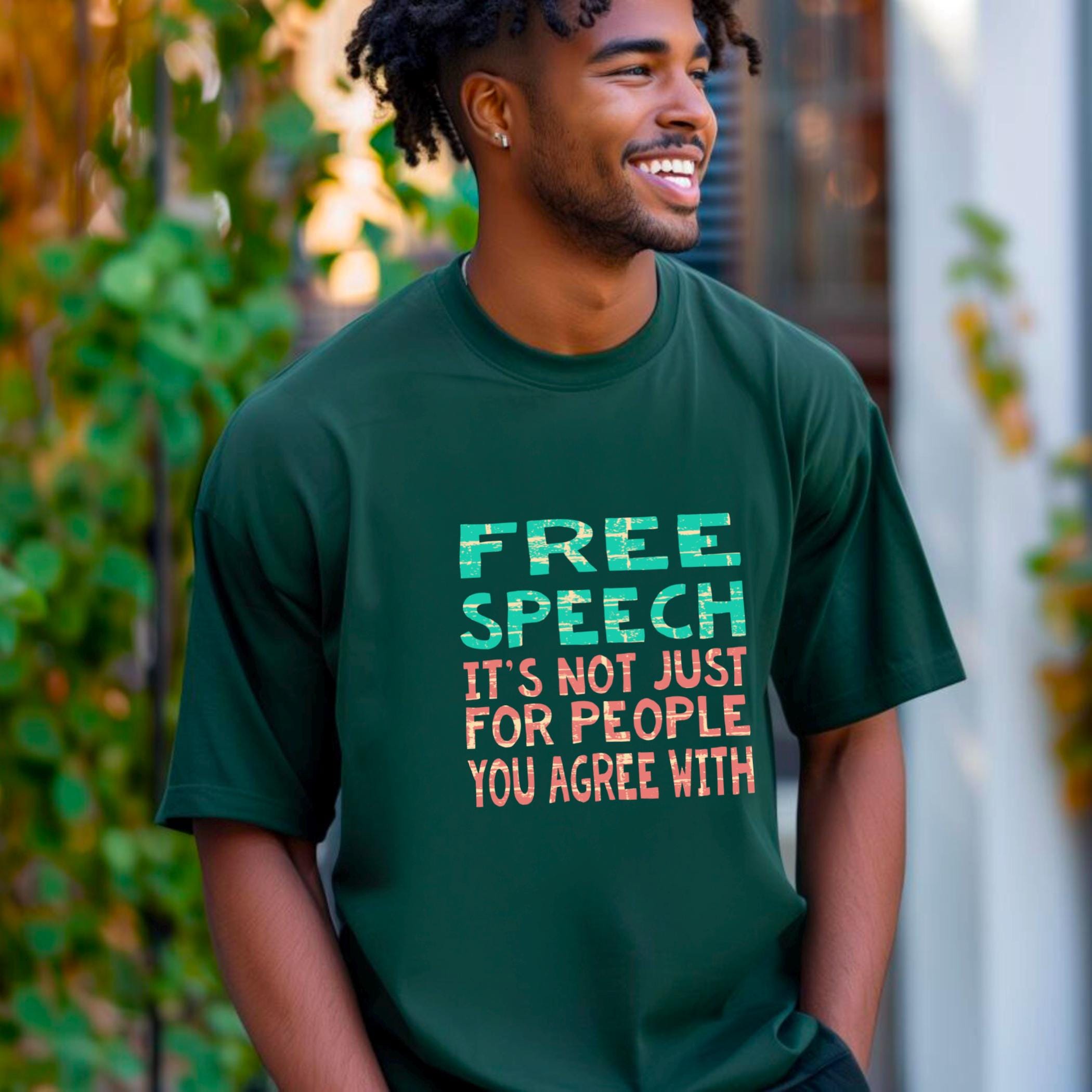 Free Speech Shirt: Political Graphic Tee Unisex Activist T Shirt