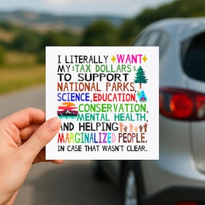 Calamita per auto con denaro contante: supporto per parchi nazionali, istruzione e salute mentale immagine 1