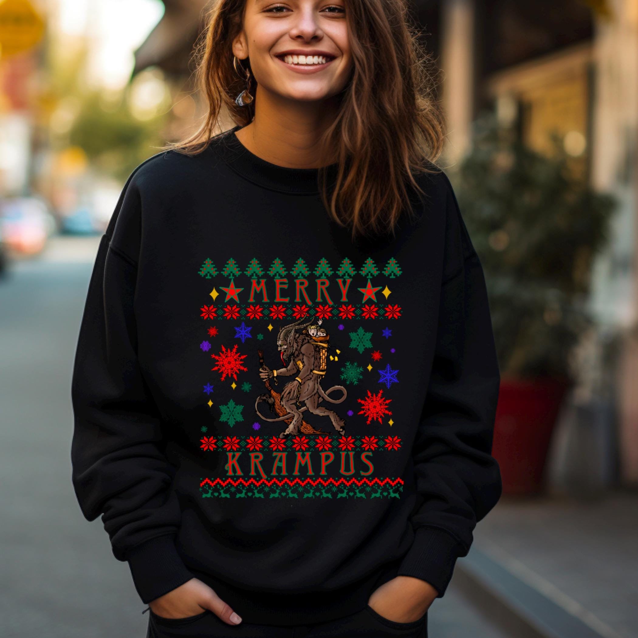 Krampus Xmas Sweater Etsy