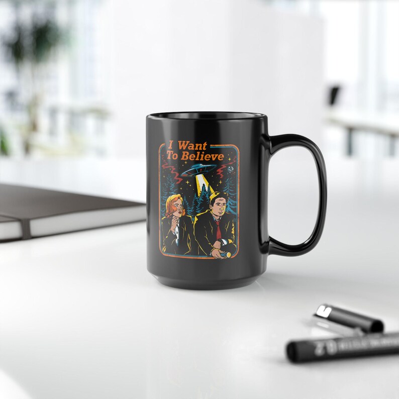 Alien Conspiracy Mug: UFO Believer Coffee Cup, Sci Fi Gift for X Files Fan, Paranormal Enthusiast image 7