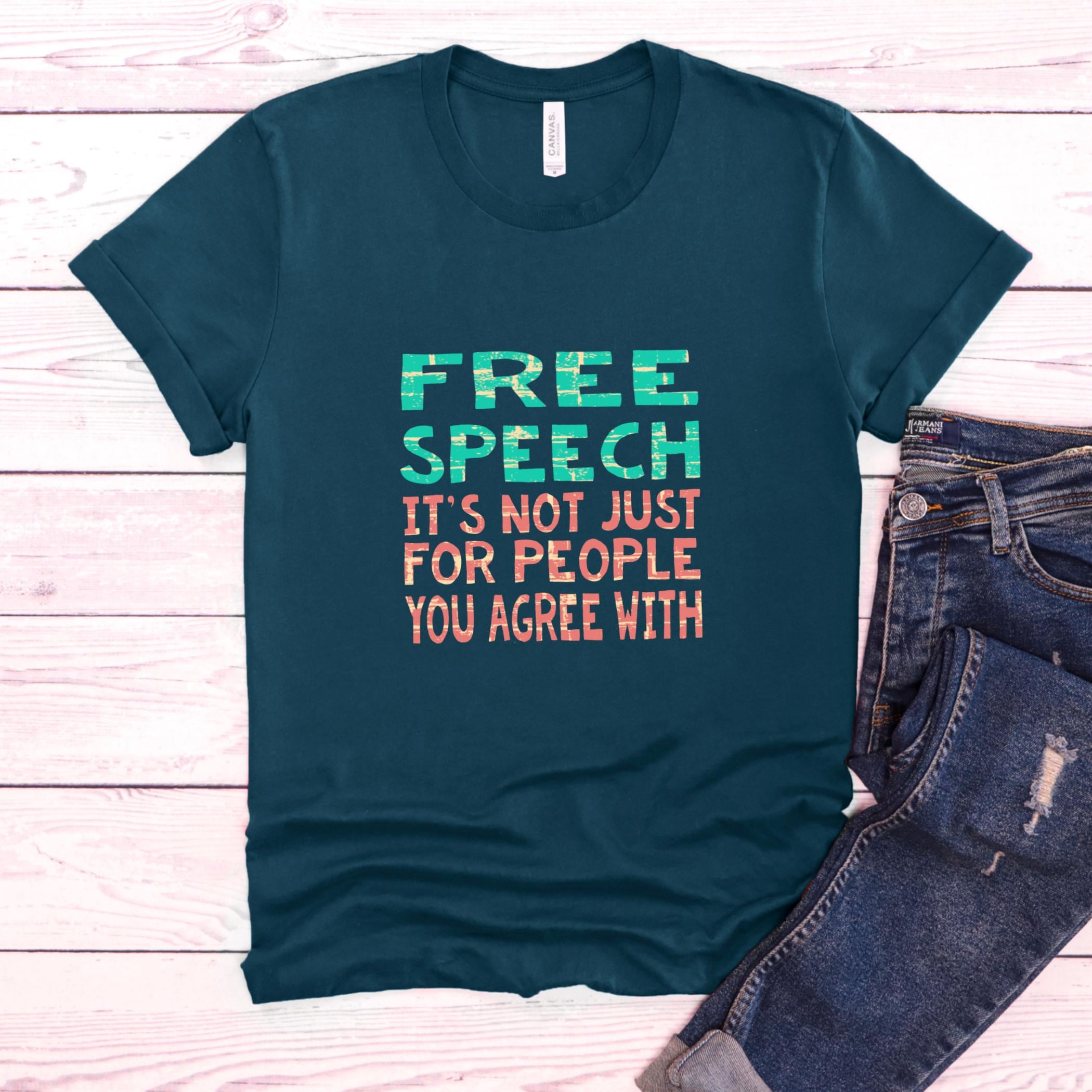 Free Speech Shirt: Political Graphic Tee Unisex Activist T Shirt
