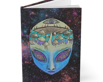 Alien Journal: Psychedelic Journal, Trippy Notebook Gift for Artists & Writers