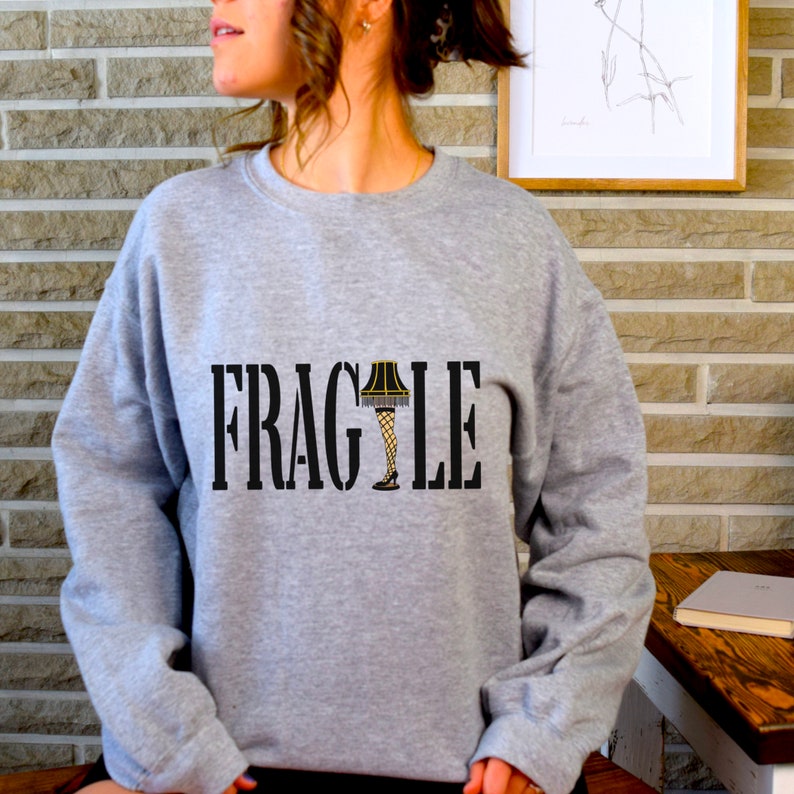 Christmas Story Fragile Funny Sweatshirt, A Major Award, Ugly Christmas