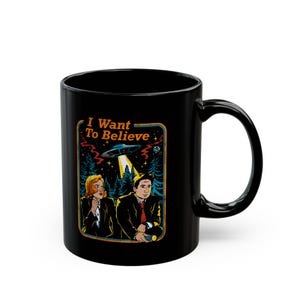 Alien Conspiracy Mug: UFO Believer Coffee Cup, Sci Fi Gift for X Files Fan, Paranormal Enthusiast 11oz
