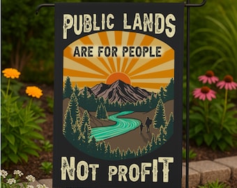 Public Lands Flagge Naturschutz Banner Umweltfreundliche Outdoor Decor Erde Tag Flagge