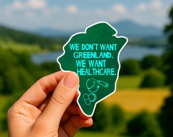 Sticker politiek activist hervorming gezondheidszorg sticker progressieve sociale rechtvaardigheid vinyl