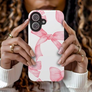 Coquette Style Bow Tough Phone Case Bow Design, Protective Phone Cover Cute Smartphone Case, iPhone Case, Samsung Case, Phone Accessories