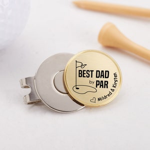 Personalized Dad Gift Golf Ball Marker Custom Monogram Name Monogram Ball Marker Hat Clip I Love You More than You Love Golf Grandpa Gift zdjęcie 3