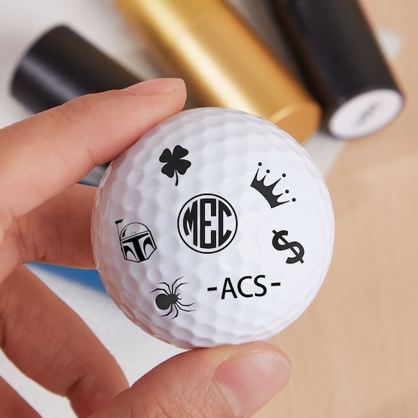 Custom Golf Ball Stamp Etsy
