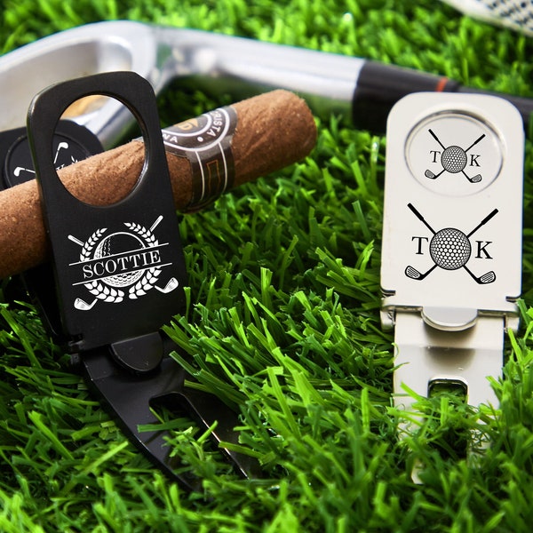 Custom Golf Gifts for Men-Personalized Golf Divot Tool-Father's Day Gift-Engraved Divot Tool-Ball Marker-Golf Gifts-Divot Repair Tool