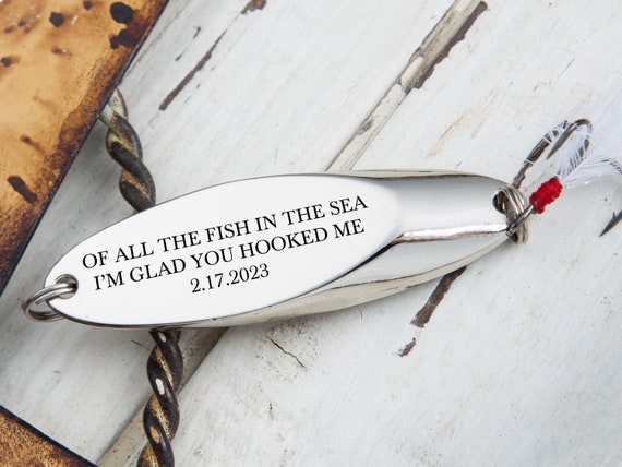 Personalized Fishing Lure-engraved Fishing Keychain-fathers Day