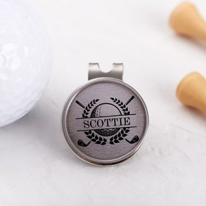 Personalized Dad Gift Golf Ball Marker Custom Monogram Name Monogram Ball Marker Hat Clip I Love You More than You Love Golf Grandpa Gift zdjęcie 6