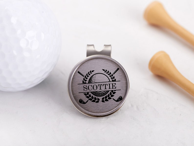 Personalized Dad Gift Golf Ball Marker Custom Monogram Name Monogram Ball Marker Hat Clip I Love You More than You Love Golf Grandpa Gift zdjęcie 6