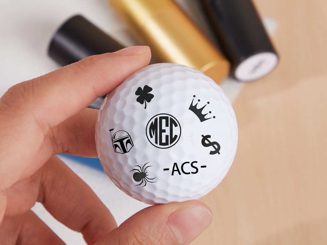 Custom Golf Ball Stampgolf Ink Stampgolf Giftsgolf Ball Marker
