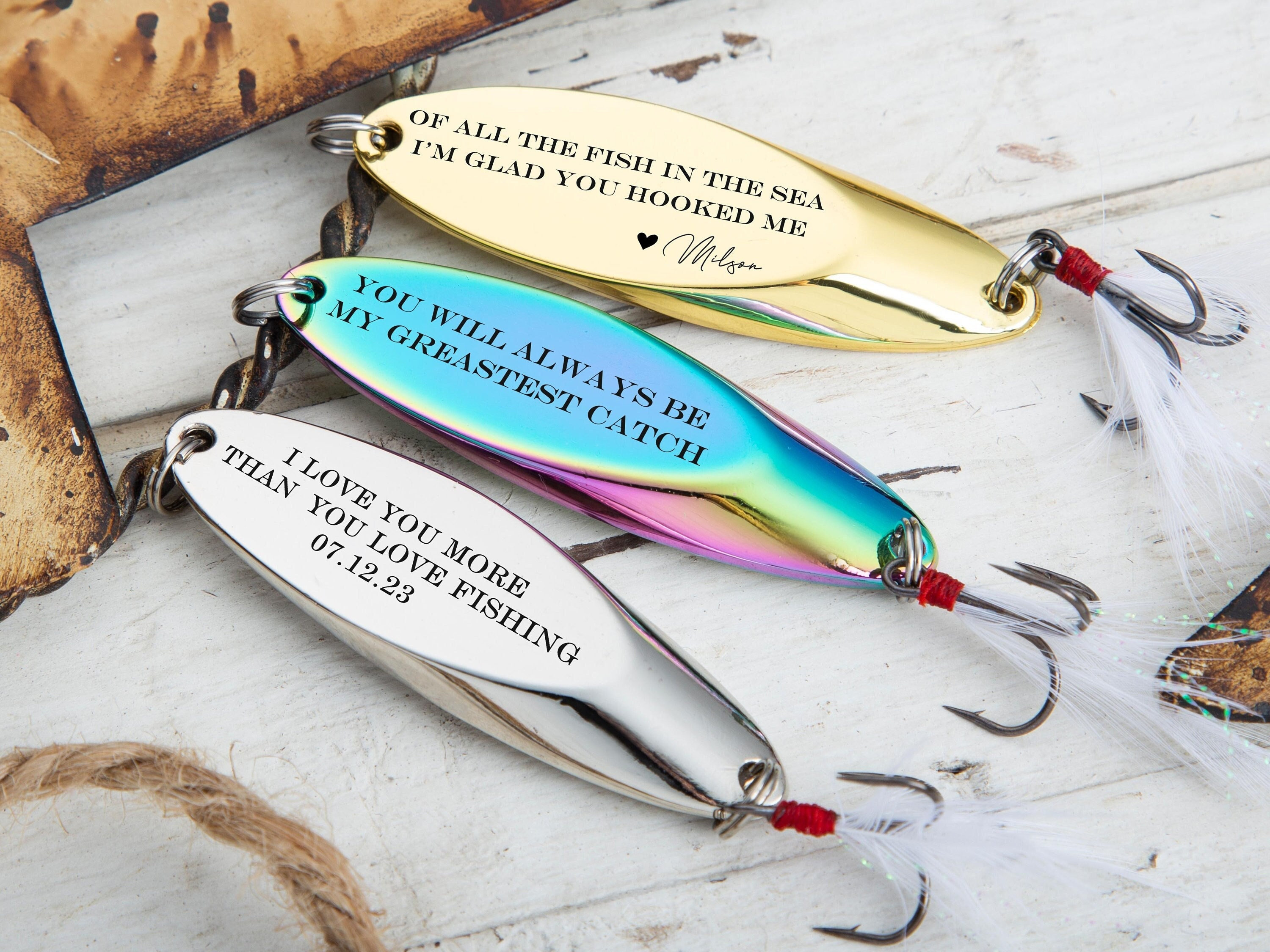 Fishing Gift for Him for Grandpa Fishing Buddy Men's Father's Day Gift  Engraved Bass Pike Lure Boyfriend Birthday Dad Memorial Lure -  Finland