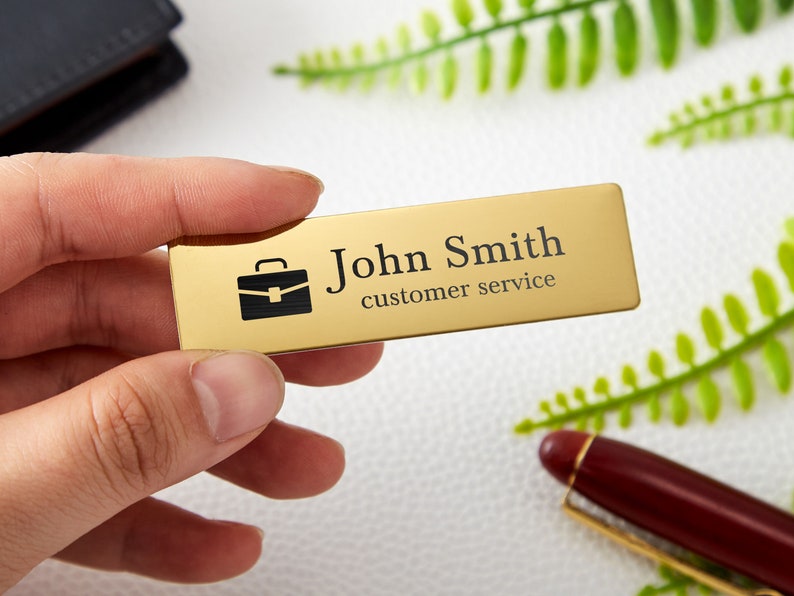 Engraved Name Badges With Pin or Name Tag Etsy