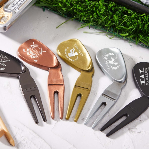 Custom Golf Divot Tool-Father's Day Gift-Engraved Divot Tool-Personalized Ball Marker-Golf Gifts-Custom Golf Gifts for Men-Divot Repair Tool