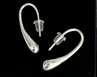 Gorgeous Sterling Silver High Polish Water Drop Earrings, Simple Minimalist Earrings, Perfect for any Occasion
