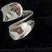 Stainless Steel Modern Double Spoon Ring, Large Spoon Ring, Silver ...