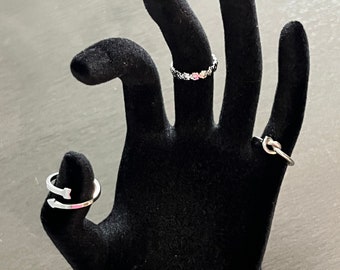 Edelstahl-Ring mit verstellbarer Öffnung, Strand-Fuß-Schmuck, Geschenk für sie
