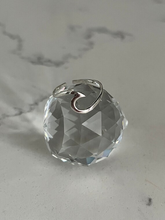 Sterling Silver Breaking Wave Toe Ring: Adjustabl… - image 7