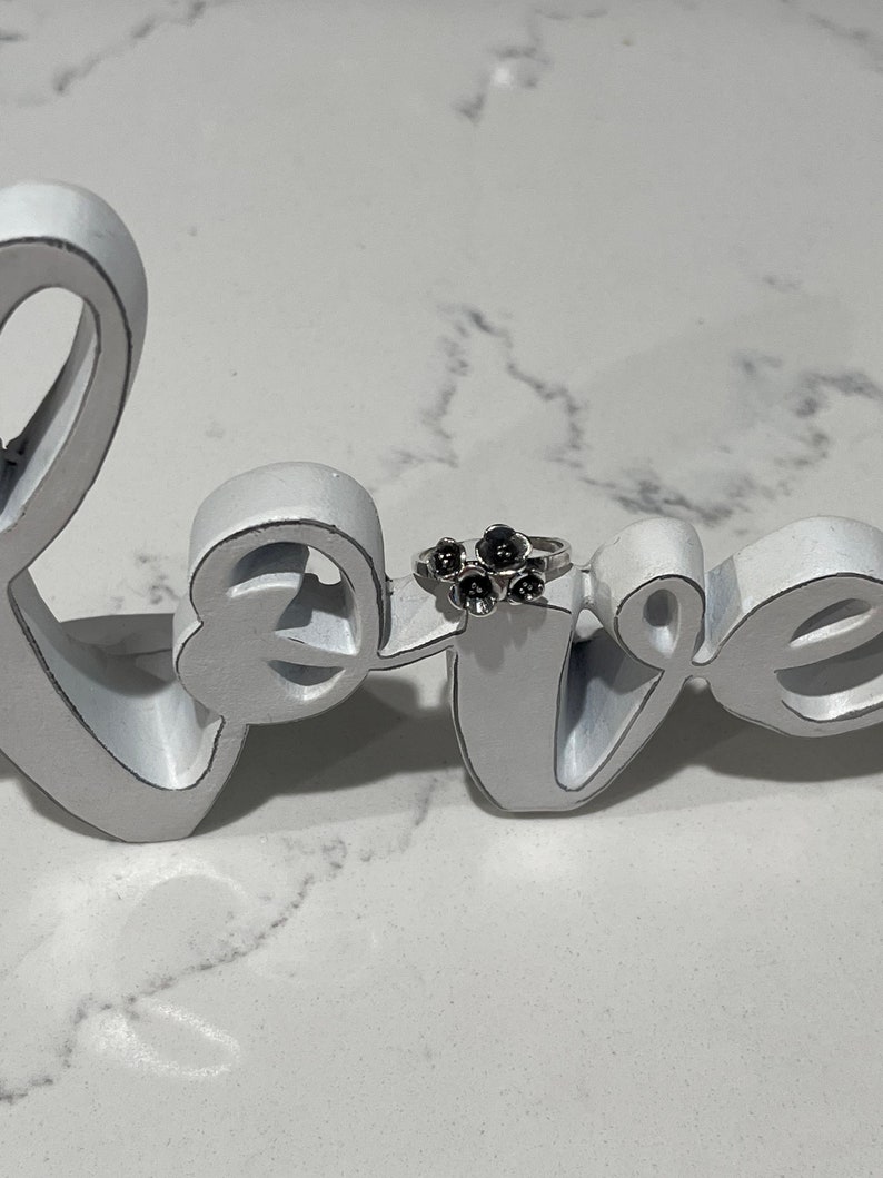 Sterling Silver Flower Bouquet Ring, Silver Floral Ring, Gift for Her