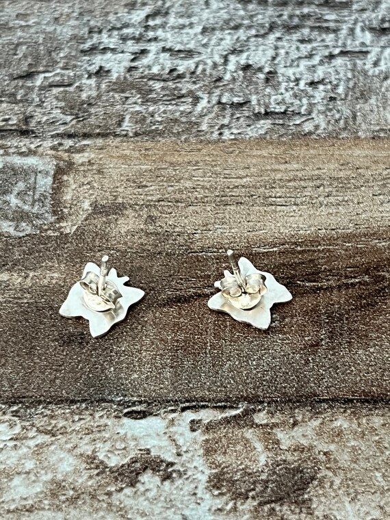 Enamel Butterfly Stud Earrings: 925 Sterling Silv… - image 9