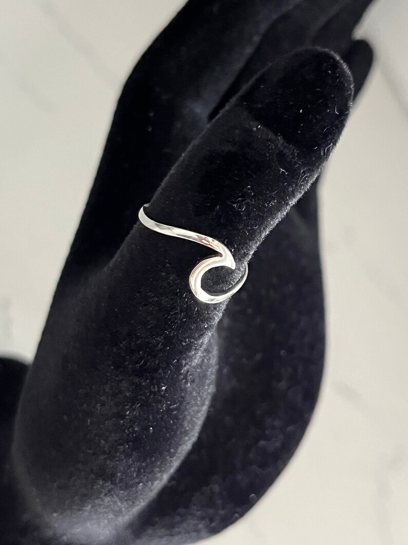 Sterling Silver Breaking Wave Toe Ring, Adjustable Breaking Wave Toe ...