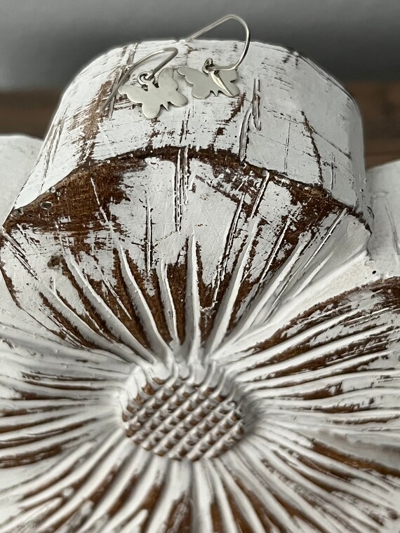 Butterfly Sterling Silver Tiny Hook Earrings: Min… - image 6