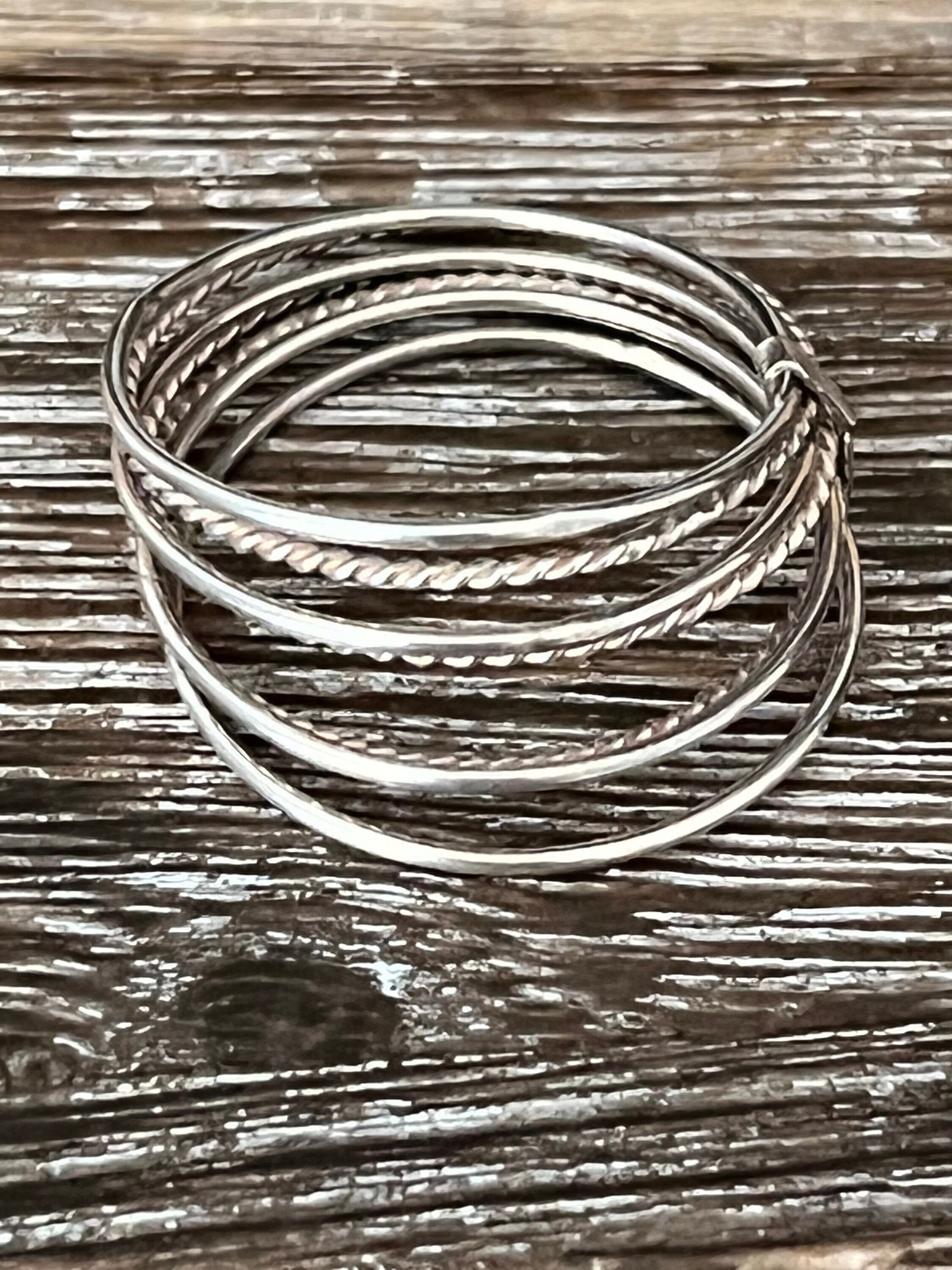 Seven Band Silver Ring 925 Sterling Silver - Etsy