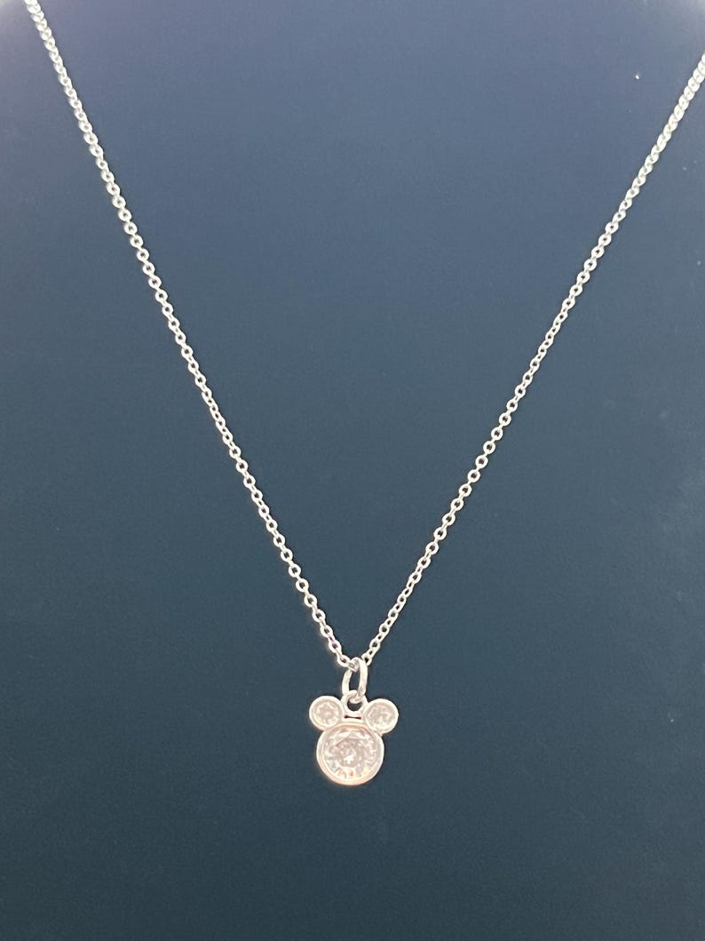 925 Sterling Silver Cute Little Mouse Design, Micro Inlaid Zirconia