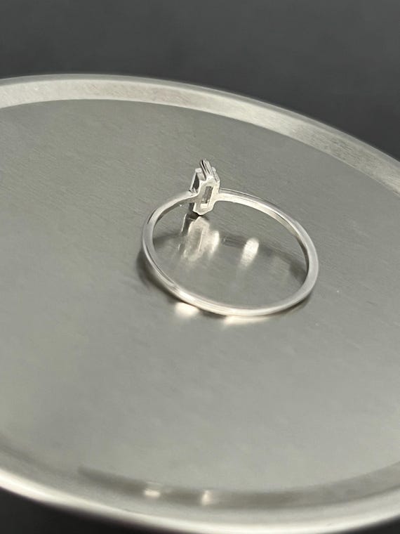 925 Sterling Silver Rectangular Ring: Geometric C… - image 7