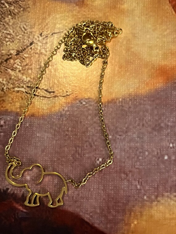 Collier Pendentif éléphant Pour Femme - Chaîne Clavicule En Alliage Multicolore
