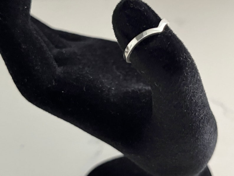 Sterling Silver High Polish Chevron Toe Ring, Adjustable Chevron Toe