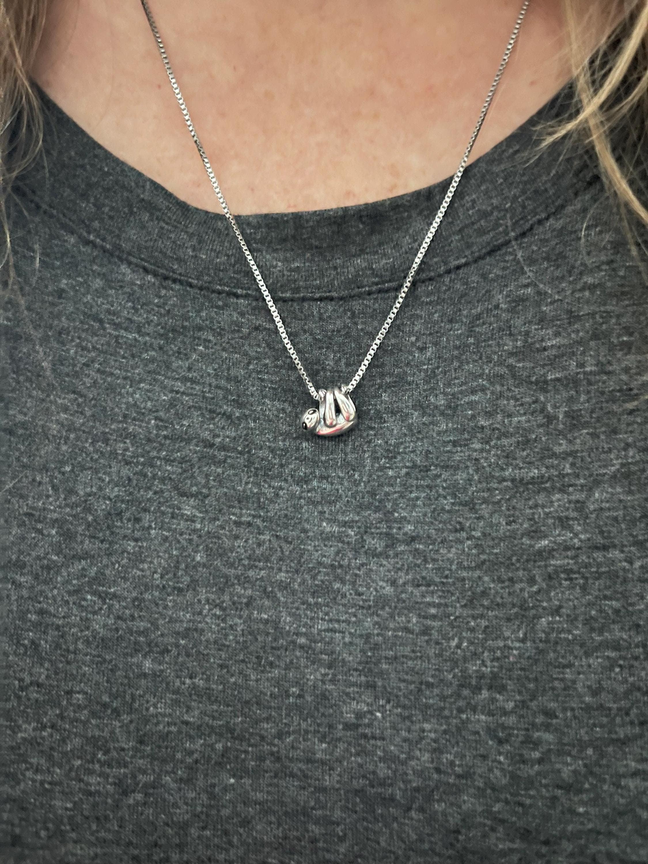 YFN Collana con ciondolo a forma di volpe, gufo, Axolotl, ippopoto, mucca delle Highland, panda rosso, in argento Sterling 925, con ciondolo a forma di albero della vita, gioiello carino per donne