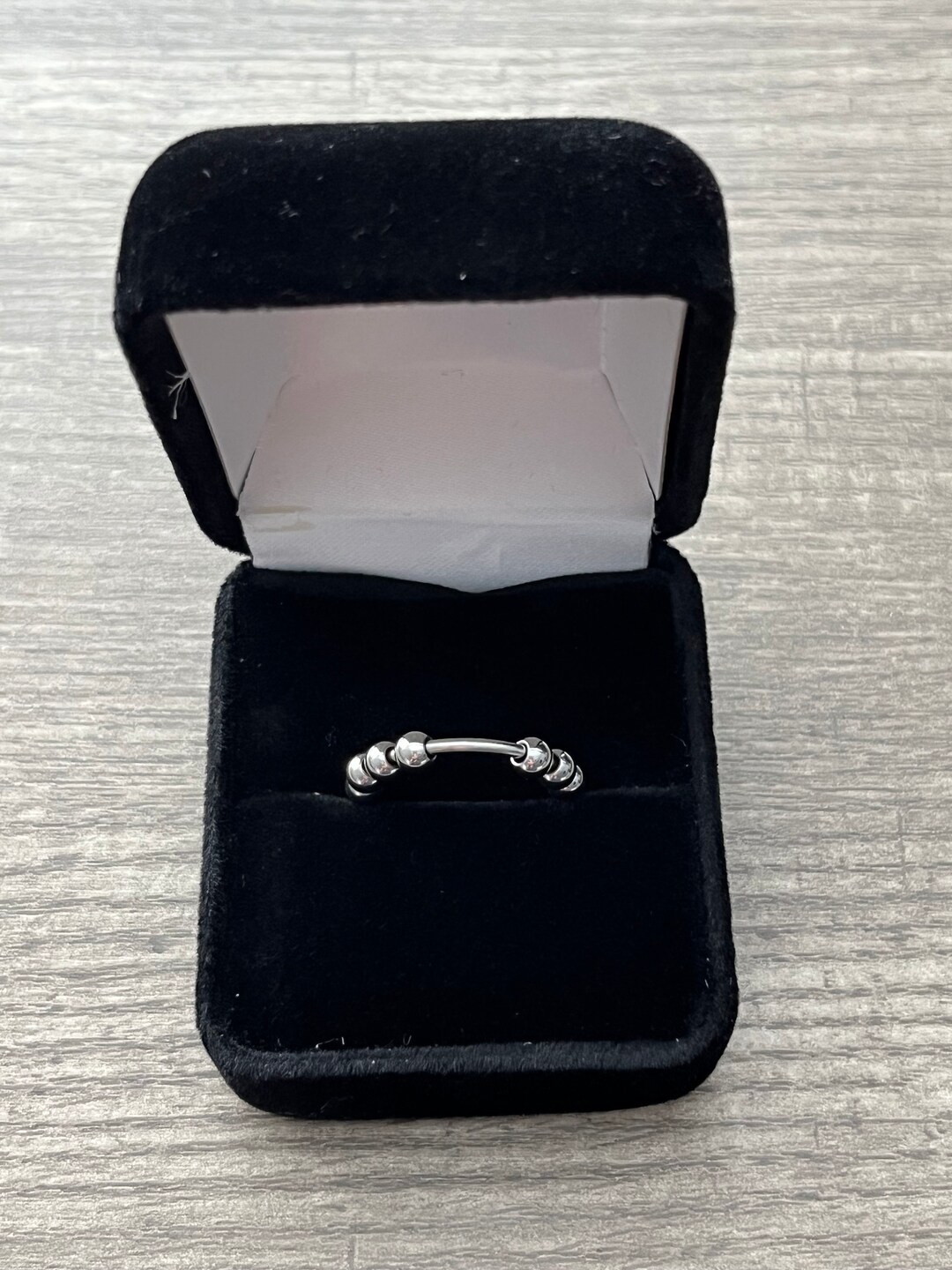 Adjustable Stainless Steel Fidget Ring: Anxiety Relief Gift - Etsy