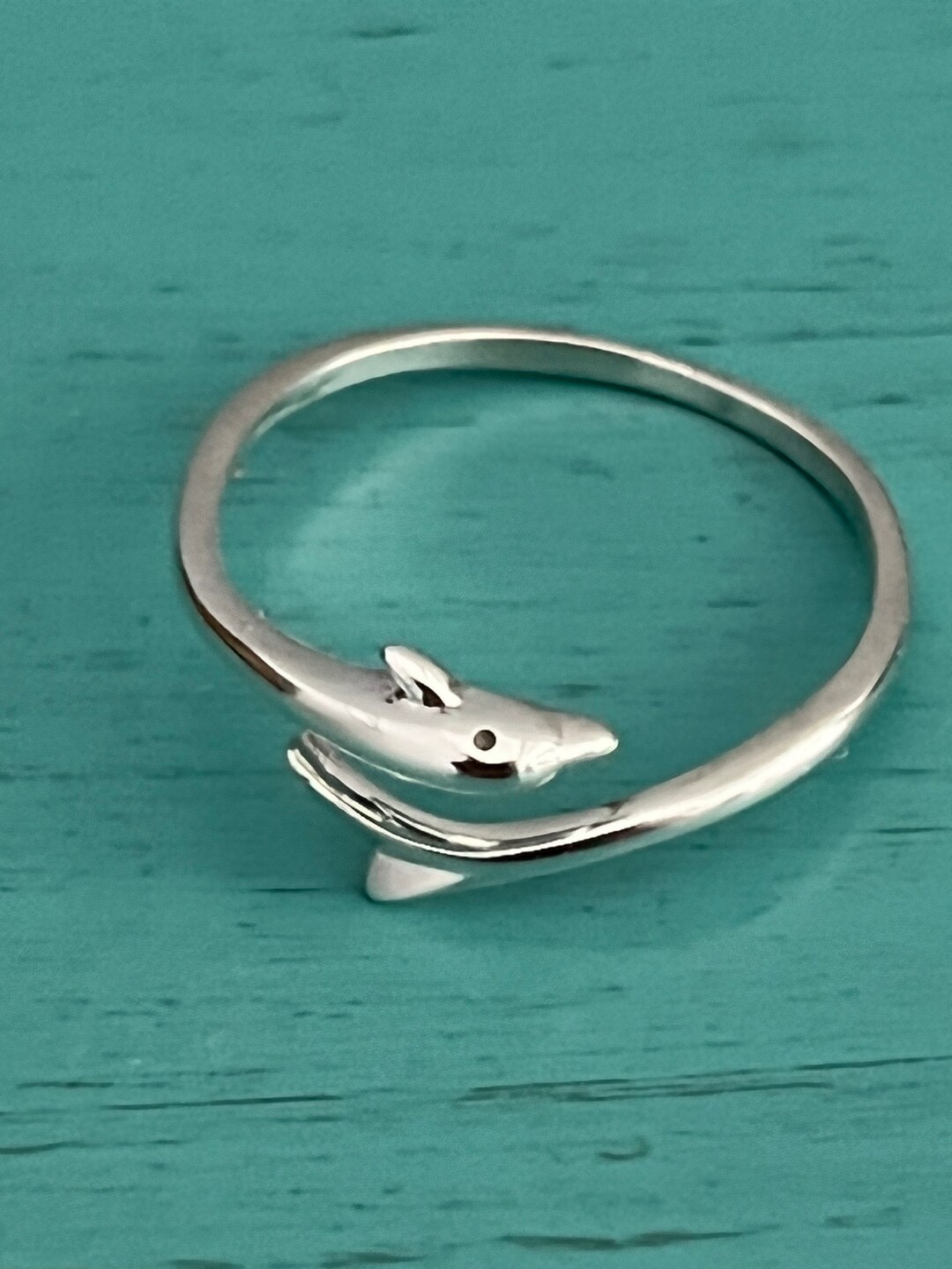 Sterling Silver Dolphin Ring Wrap Around Dolphin Ring Ocean Etsy
