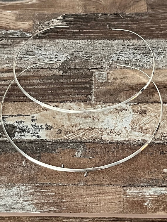 950 Sterling Silver Omega Choker: Minimalist Laye… - image 4