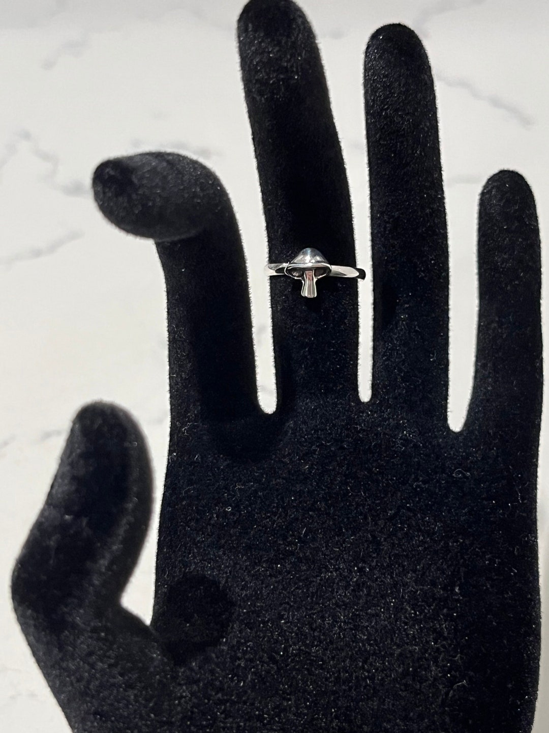 Helen De Lete 925 Sterling Silver Little Fish Adjustable Ring - Handmade Carp Design (Size 17mm)