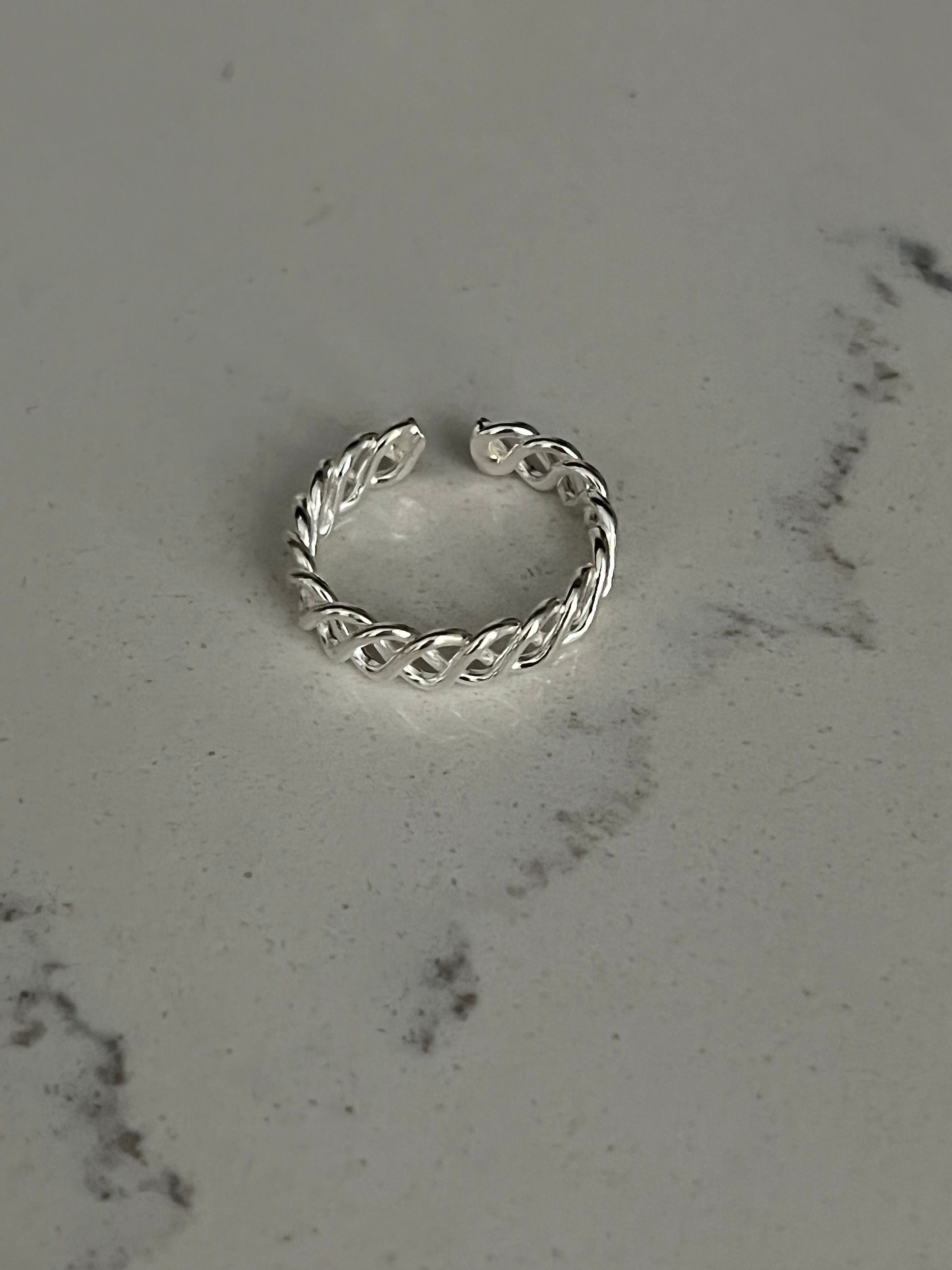 Sterling Silver Wavy Design Toe Ring Adjustable Toe Ring Etsy