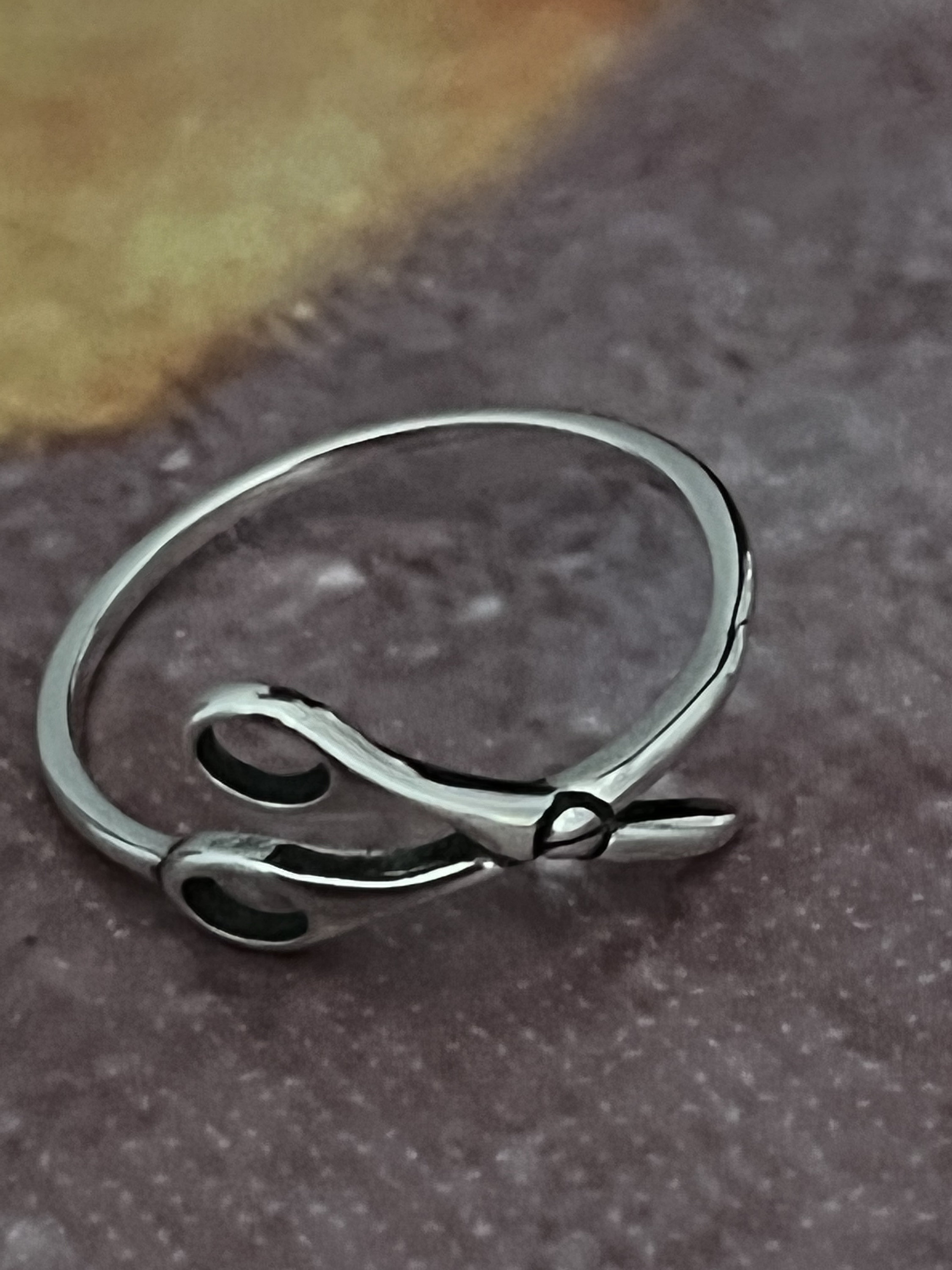 925 Sterling Silver Scissors Ring, Silver Scissors Ring, Gift for
