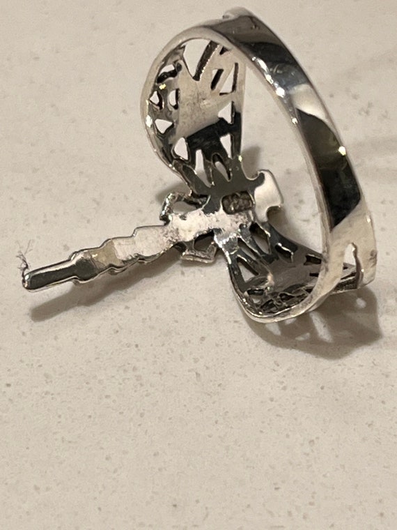 Sterling Silver Dragonfly Ring: Nature Boho Jewel… - image 10