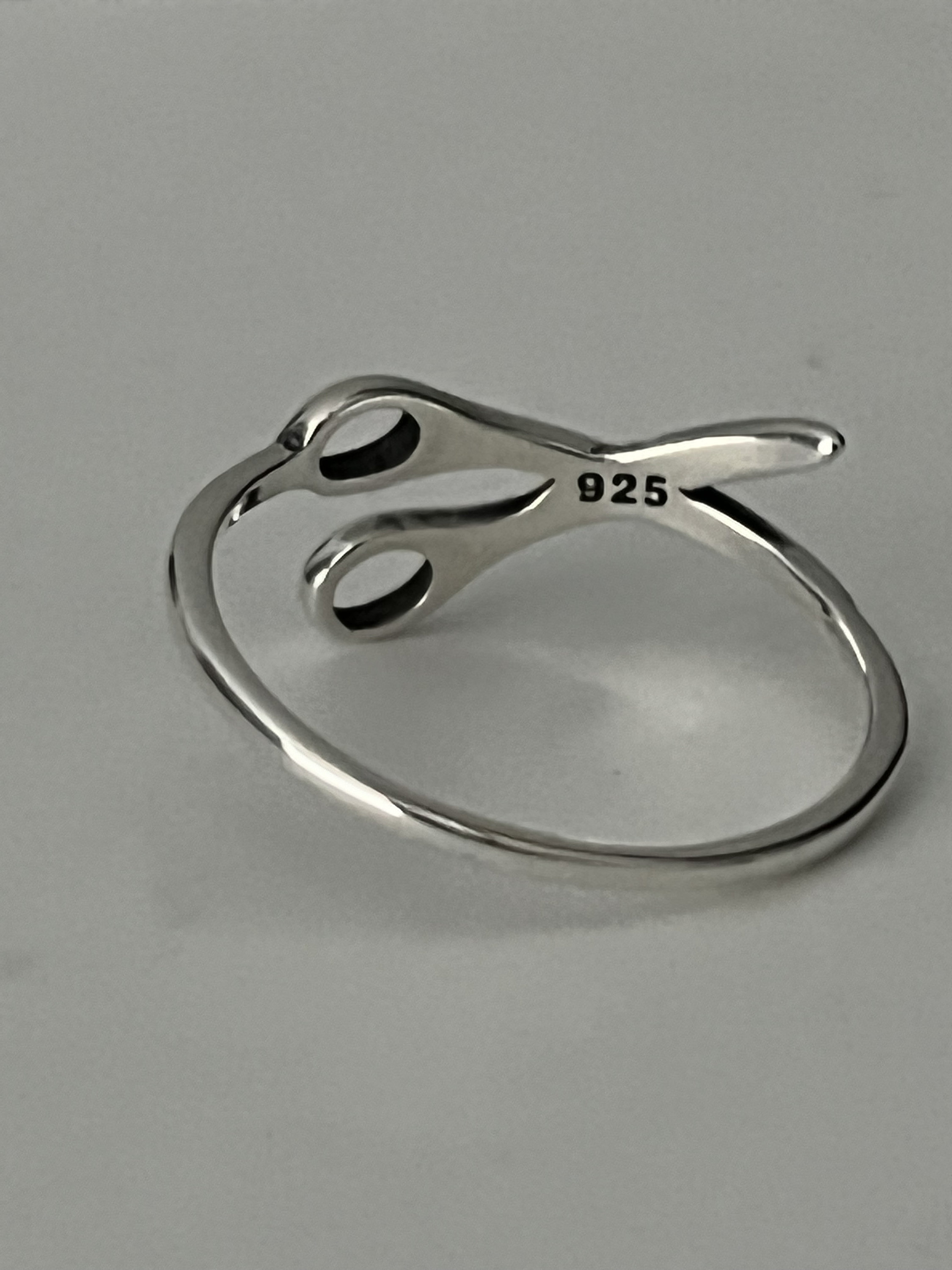 925 Sterling Silver Scissors Ring, Silver Scissors Ring, Gift for