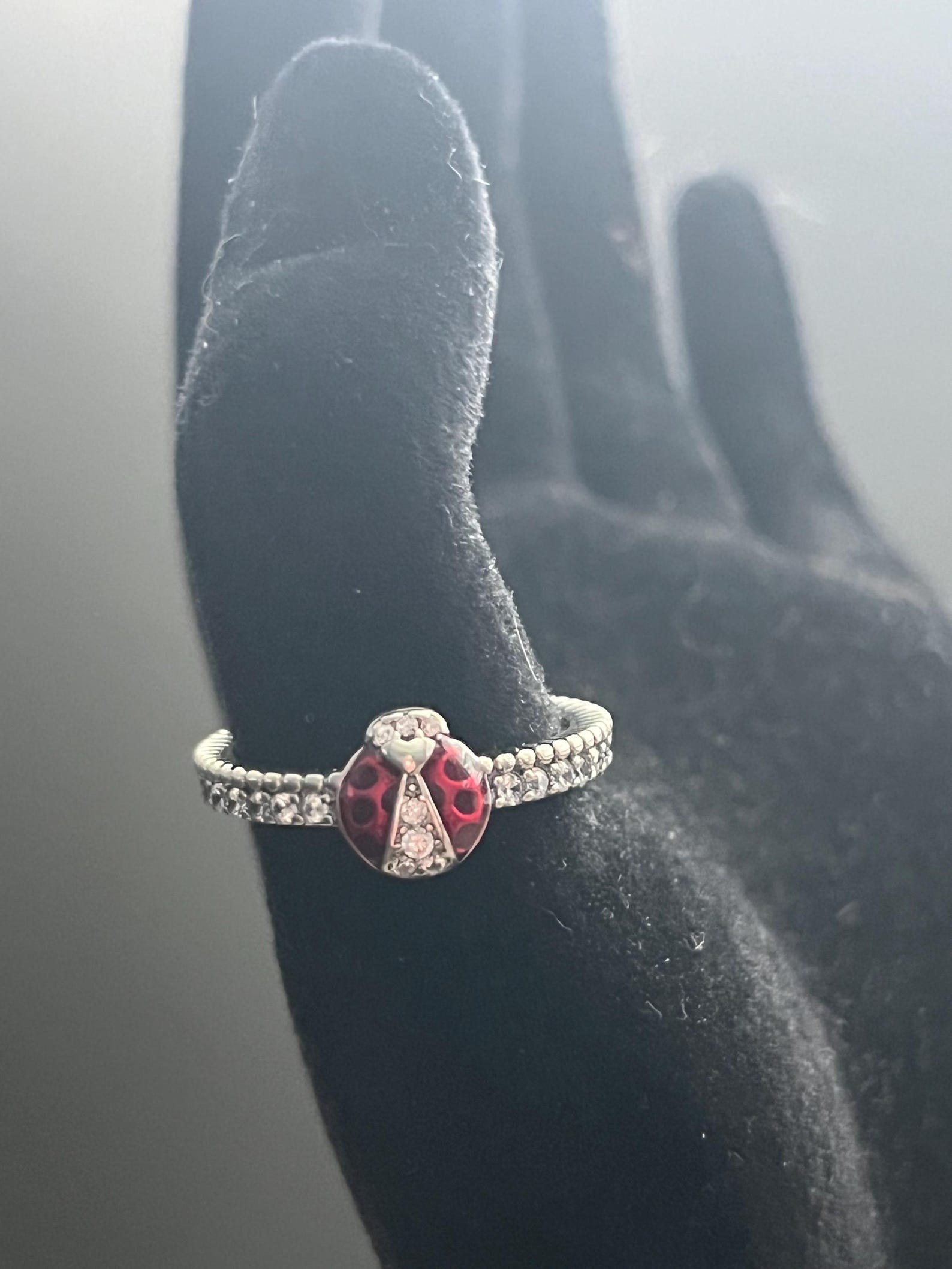 925 Silver Lady Ring, Original Red Ladybug, Engagement, Wedding ...
