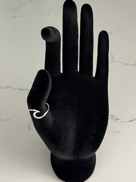 Sterling Silver Breaking Wave Toe Ring: Adjustabl… - image 2