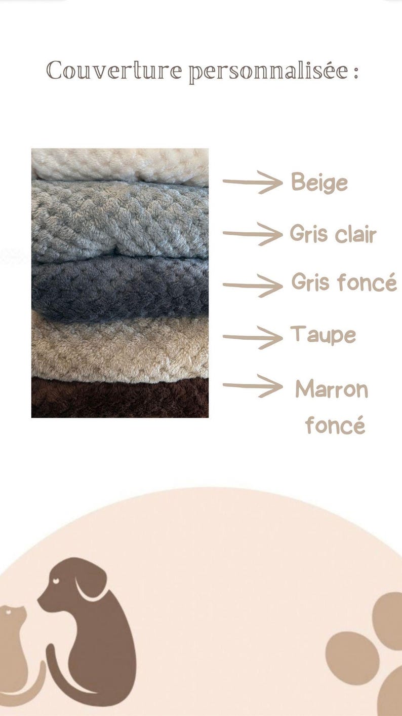 Personalized cat blanket • Personalized pet throw • Cat accessory • Pet accessory image 3
