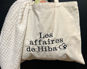 Personalized tote bag • Personalized bag • Tote bag • Animals • Embroidery • Pet accessories