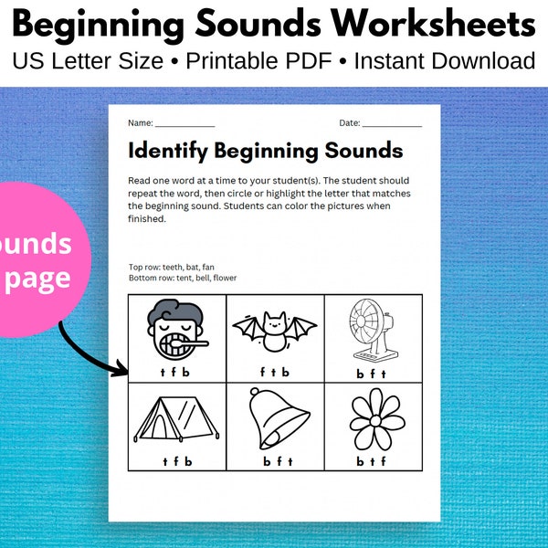 Science of Reading Worksheet - Etsy